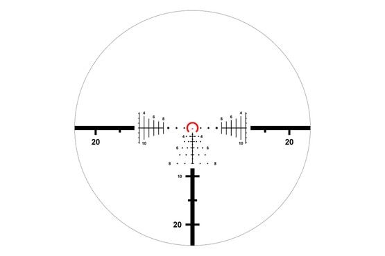 ACSS Raptor 5.56 Yard G2 reticle in the PLXc 1-8 RDB riflescope
